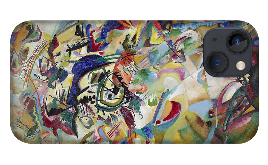 Wassily Kandinsky iPhone 13 Case featuring the painting Composition VII by Wassily Kandinsky