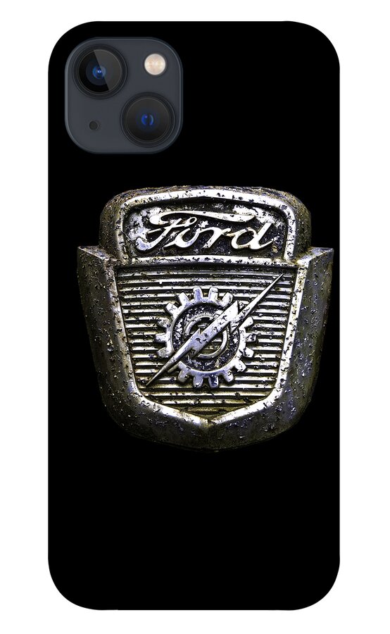 Ford iPhone 13 Case featuring the photograph Ford Emblem by Debra and Dave Vanderlaan
