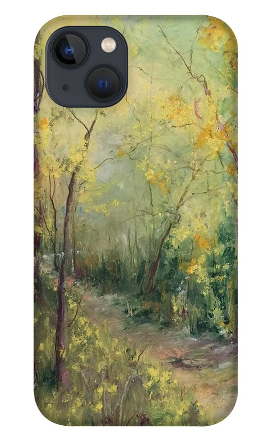  iPhone 13 Case featuring the painting Just A Little Walk #1 by Robin Miller-Bookhout