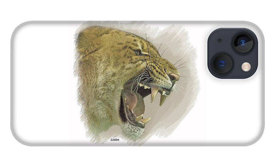 Liger iPhone 13 Case featuring the digital art Liger #2 by Larry Linton