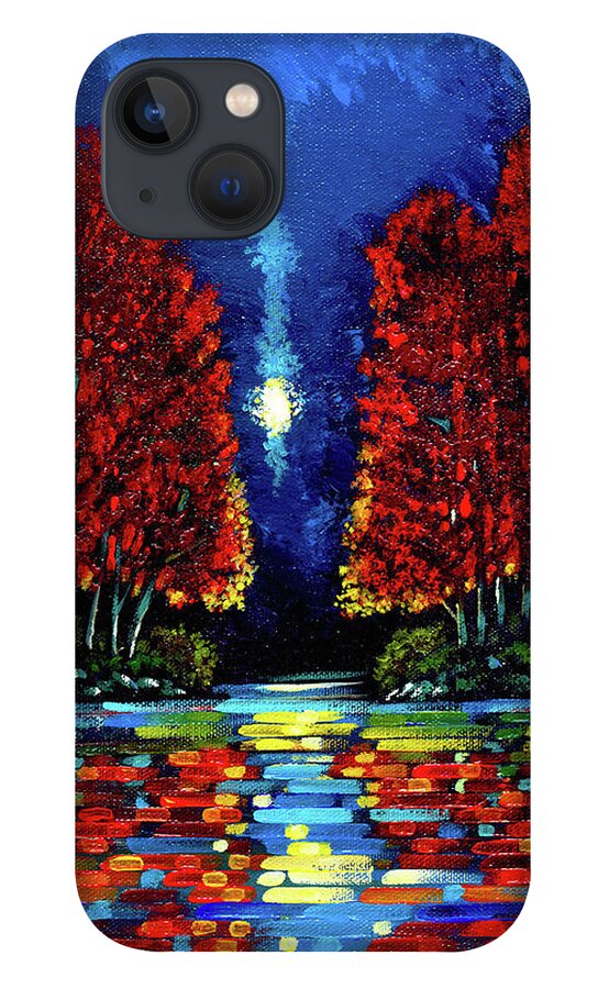 Ford Smith iPhone 13 Case featuring the painting Lunar Escape by Ford Smith