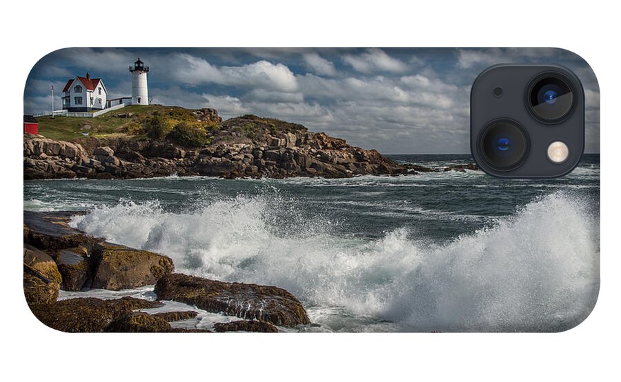 2015 iPhone 13 Case featuring the photograph Nubble Light by Fred LeBlanc