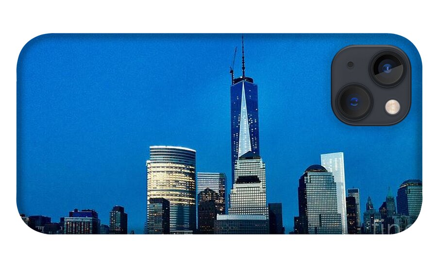 New York iPhone 13 Case featuring the photograph One World #1 by Dennis Richardson