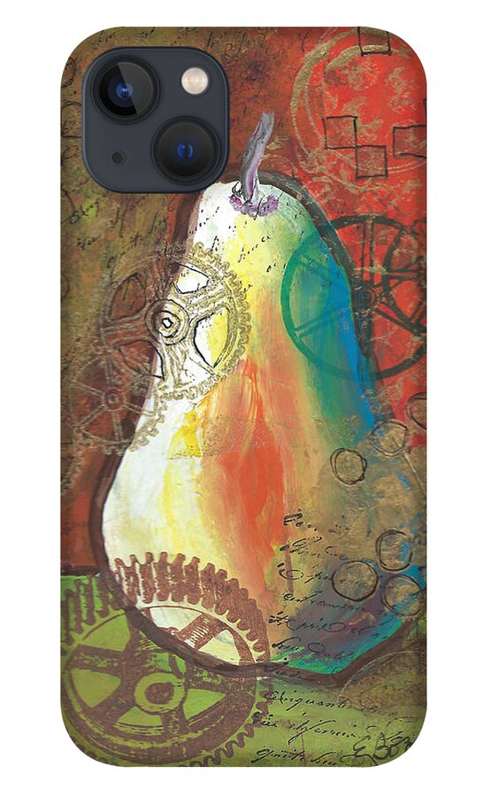 Pear iPhone 13 Case featuring the painting Pear 8 by Elise Boam