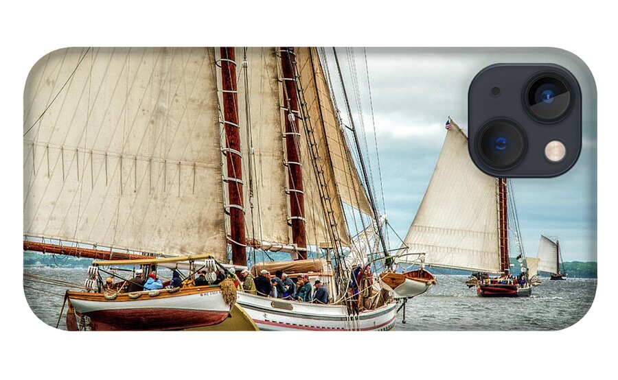 Windjammer iPhone 13 Case featuring the photograph Schooner Race by Fred LeBlanc