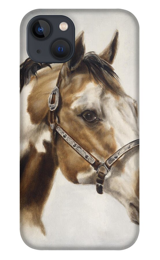 Horse iPhone 13 Case featuring the painting Show Off #1 by Cathy Cleveland