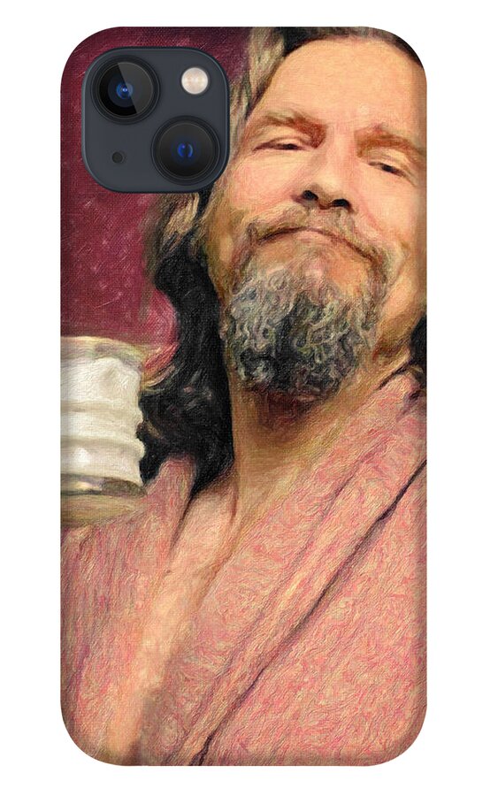 The Dude iPhone 13 Case featuring the painting The Dude by Zapista OU