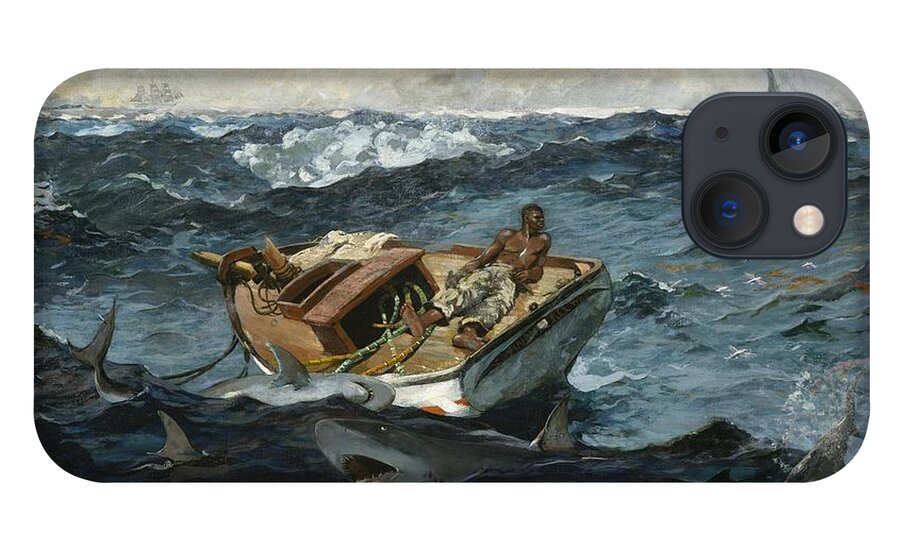 Winslow Homer iPhone 13 Case featuring the digital art The Gulf Stream #1 by Winslow Homer