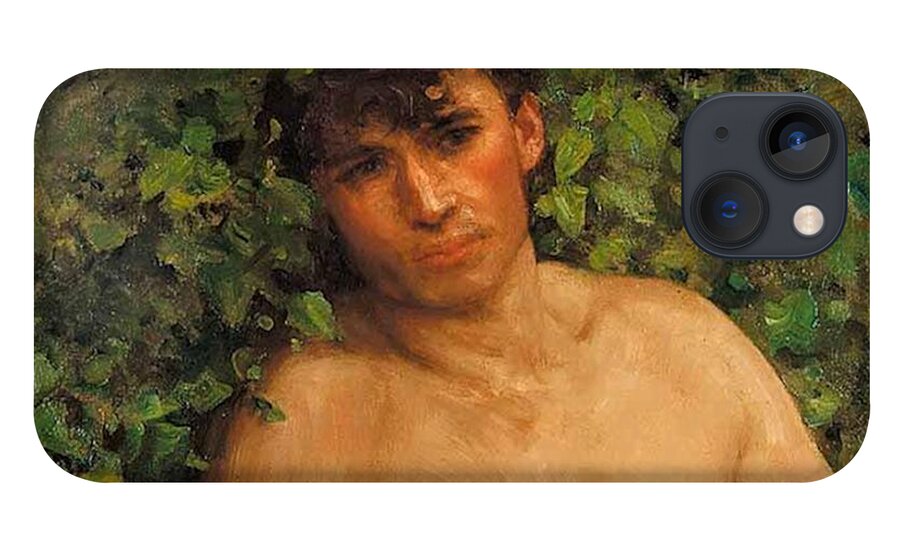 Swimmer iPhone 13 Case featuring the painting The Swimmer #2 by Henry Scott Tuke