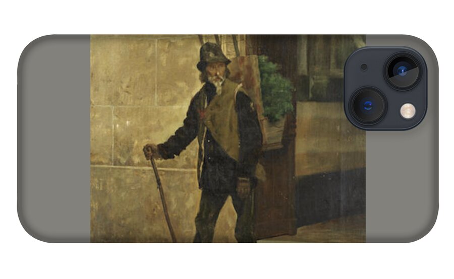 Pedro Lira (chilean iPhone 13 Case featuring the painting The Watercress Seller #1 by Pedro Lira