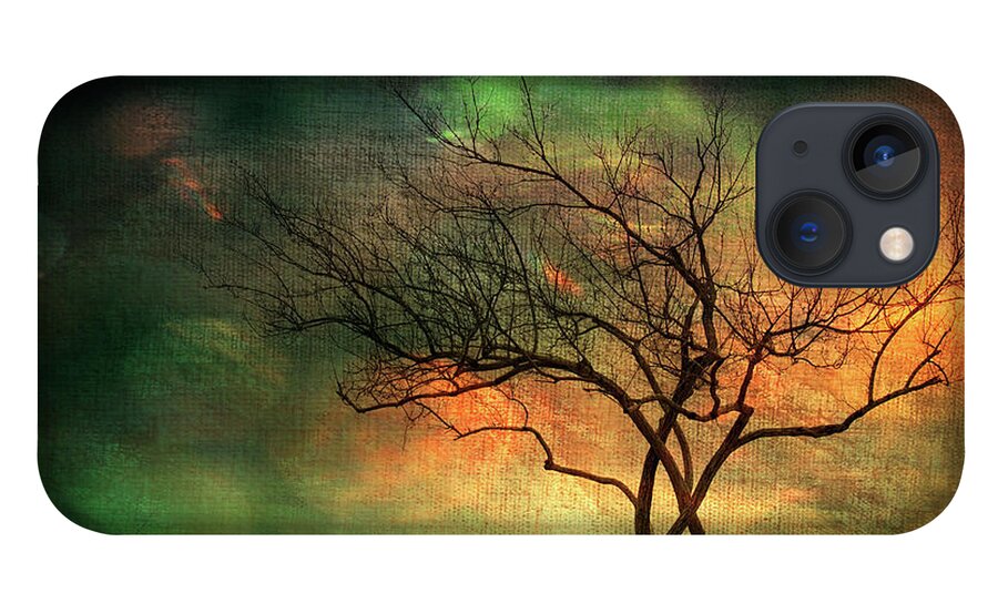 Fine Art Photography iPhone 13 Case featuring the mixed media Tree by John Strong