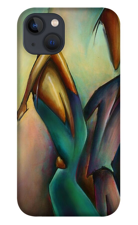 Urban Expressions iPhone 13 Case featuring the painting X by Michael Lang