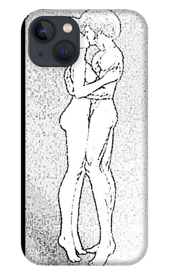 Pinups iPhone 13 Case featuring the digital art Pinup #8 by Kim Kent
