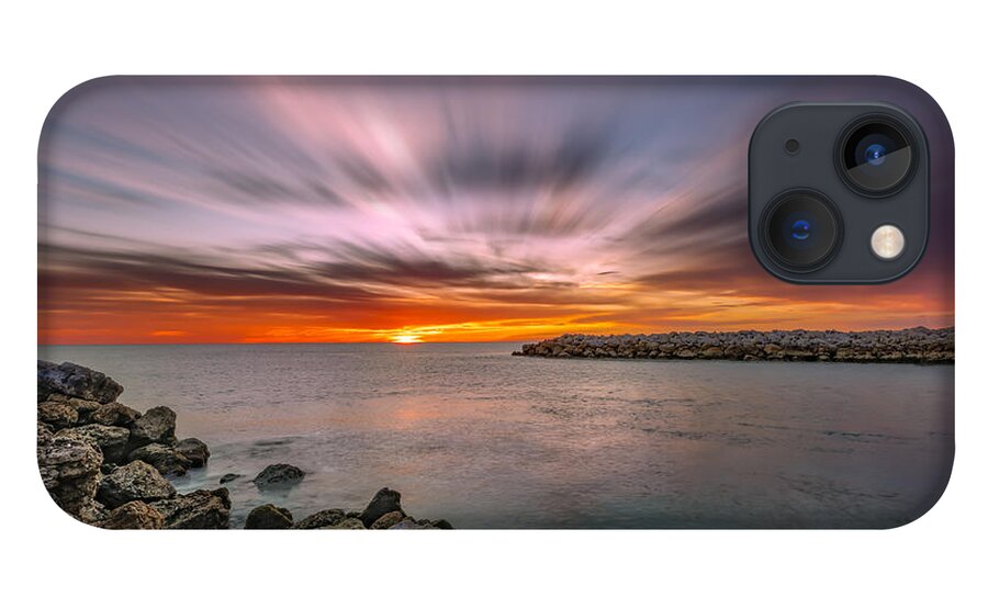 Naples iPhone 13 Case featuring the photograph Sunst over the Ocean #17 by Peter Lakomy