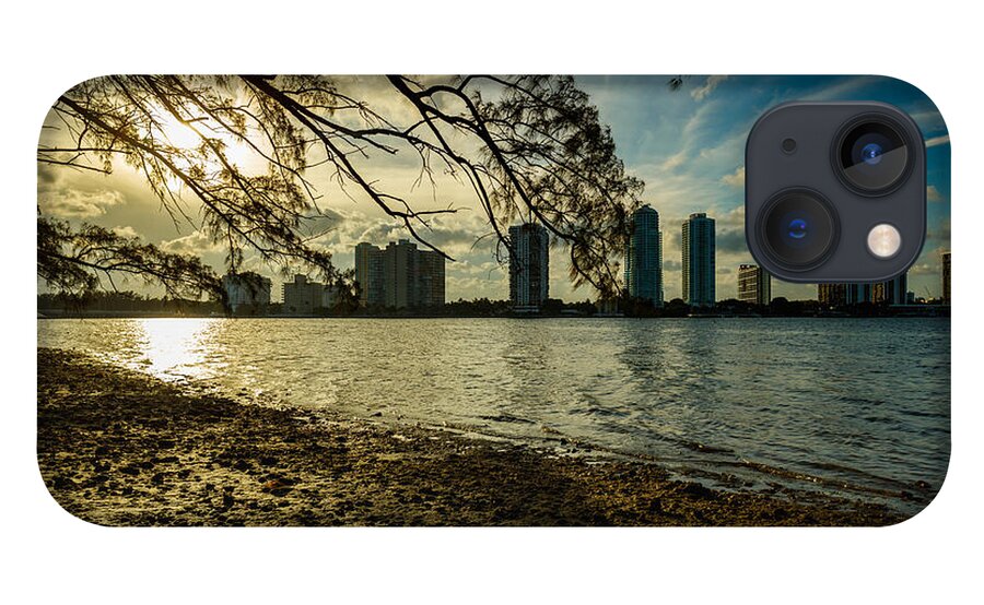 Architecture iPhone 13 Case featuring the photograph Miami Skyline #18 by Raul Rodriguez