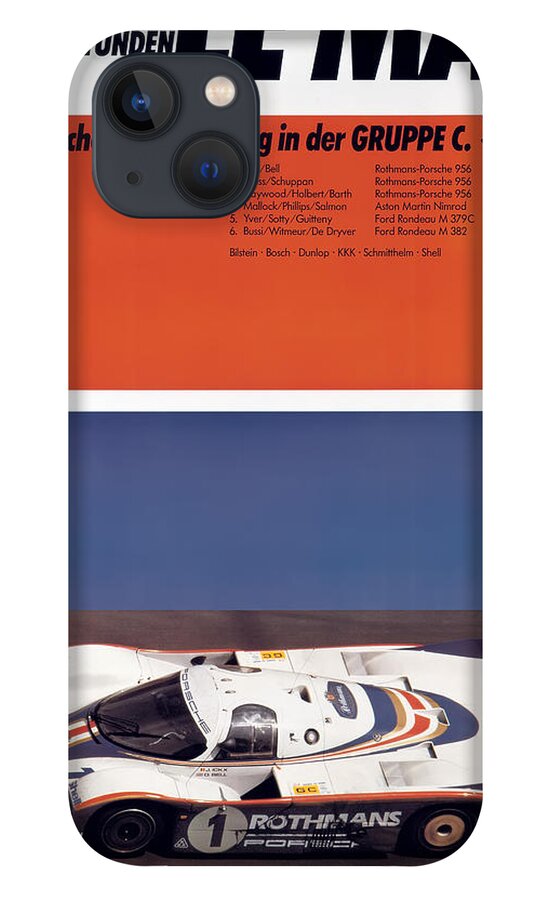 24 Hours Of Le Mans iPhone 13 Case featuring the photograph 1982 24hr Le Mans by Georgia Clare