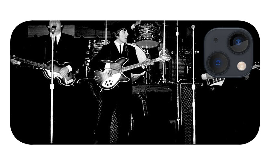 Beatles iPhone 13 Case featuring the photograph Beatles In Concert 1964 by Larry Mulvehill