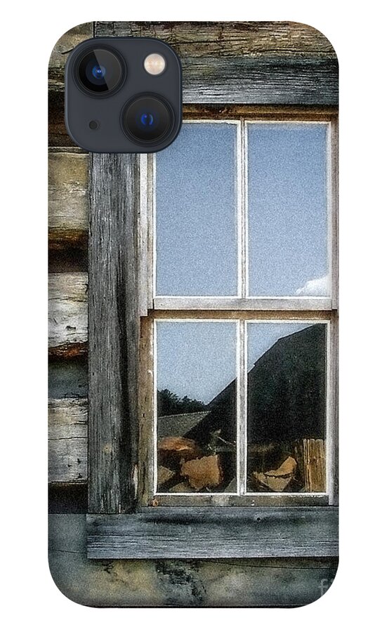 Log Cabin iPhone 13 Case featuring the photograph Cabin Window #2 by Todd Blanchard