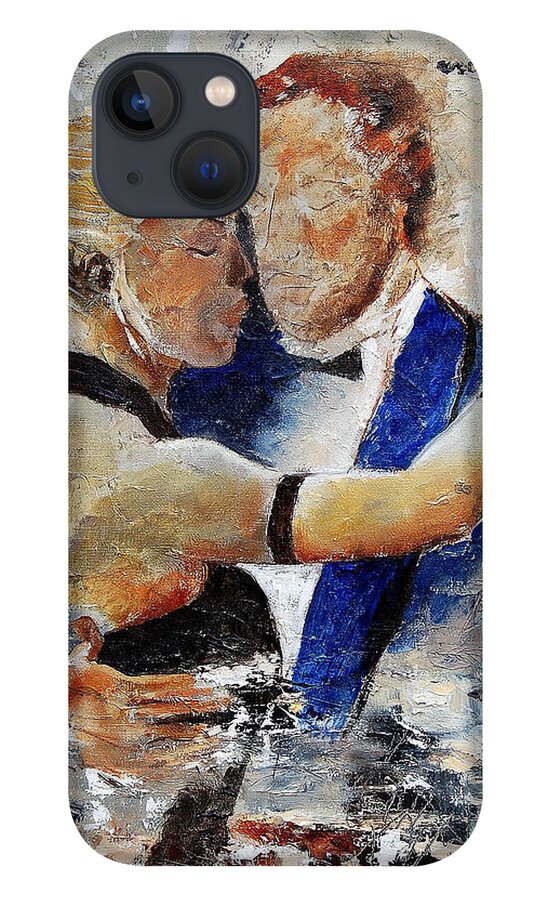 Dance iPhone 13 Case featuring the painting Dancing tango by Pol Ledent