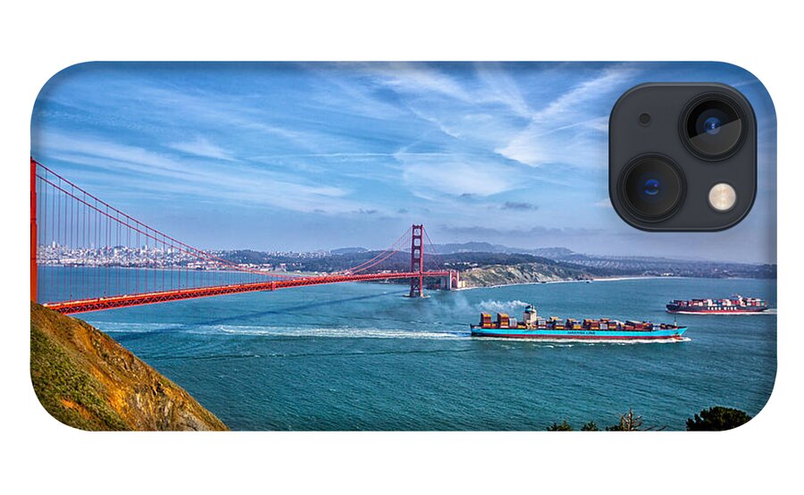 Golden Gate Bridge iPhone 13 Case featuring the photograph Golden Gate Bridge by Lev Kaytsner