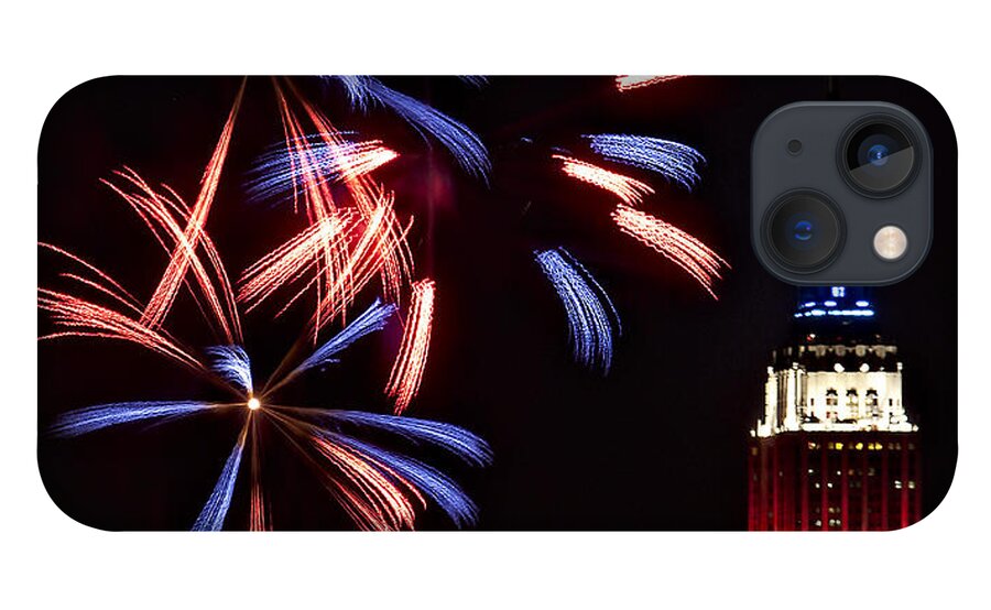 Empire State Building iPhone 13 Case featuring the photograph Red White and Blue by Susan Candelario