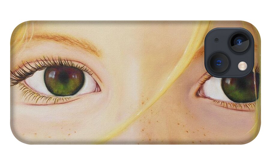 Prophetic Art iPhone 13 Case featuring the painting Through a Child's Eye's by Jeanette Sthamann