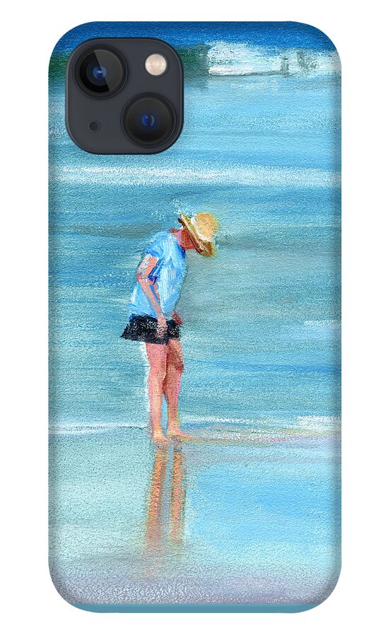 Beach iPhone 13 Case featuring the painting Untitled #247 by Chris N Rohrbach