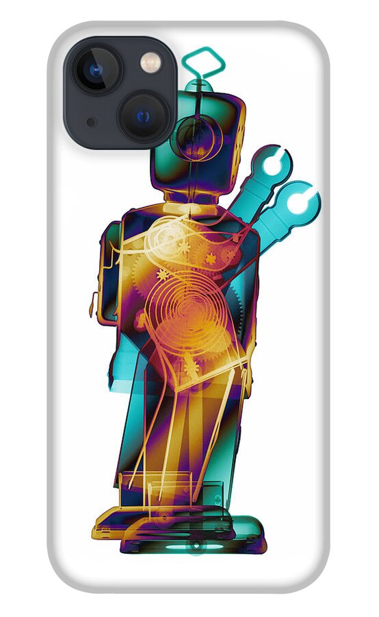 X-ray Art iPhone 13 Case featuring the photograph D4X X-ray Robot Art Photograph #3 by Roy Livingston