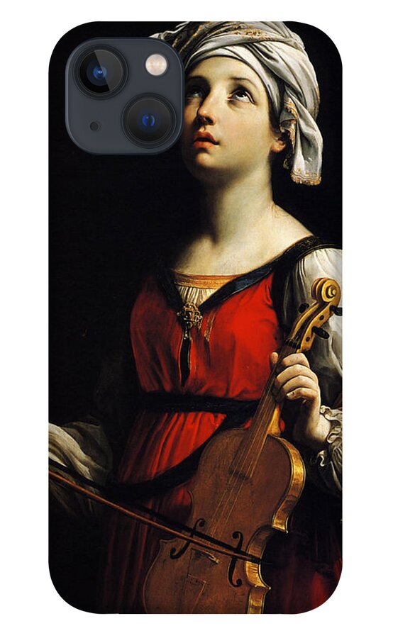 St Cecilia - Guido Reni iPhone 13 Case featuring the painting Guido Reni by MotionAge Designs