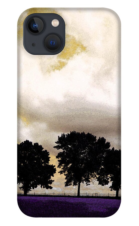  Feather Redfox iPhone 13 Case featuring the photograph 3 Tree Series #1 by Feather Redfox