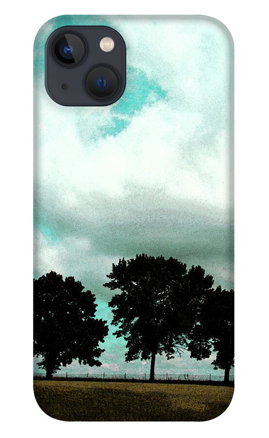  iPhone 13 Case featuring the photograph 3 Trees Series - #3 by Feather Redfox