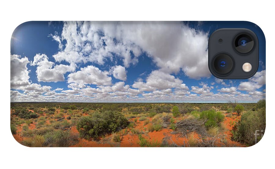 00477470 iPhone 13 Case featuring the photograph 360 of Clouds over Desert by Yva Momatiuk John Eastcott