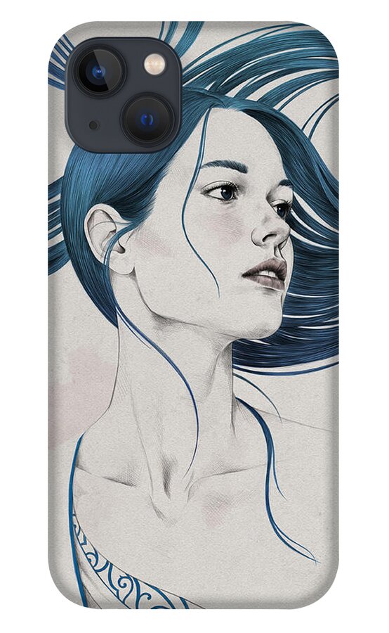 Woman iPhone 13 Case featuring the digital art 361 by Diego Fernandez