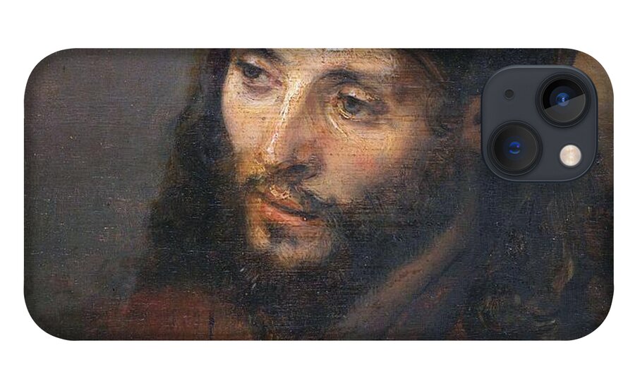 Christ Jesus Dutch Baroque Rembrandt Head Face Christian Netherlands Van Rijn iPhone 13 Case featuring the painting Head Of Christ by Troy Caperton