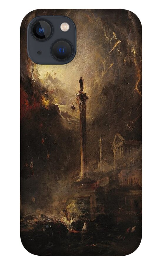 James Hamilton (american iPhone 13 Case featuring the painting The Last Days of Pompeii by James Hamilton