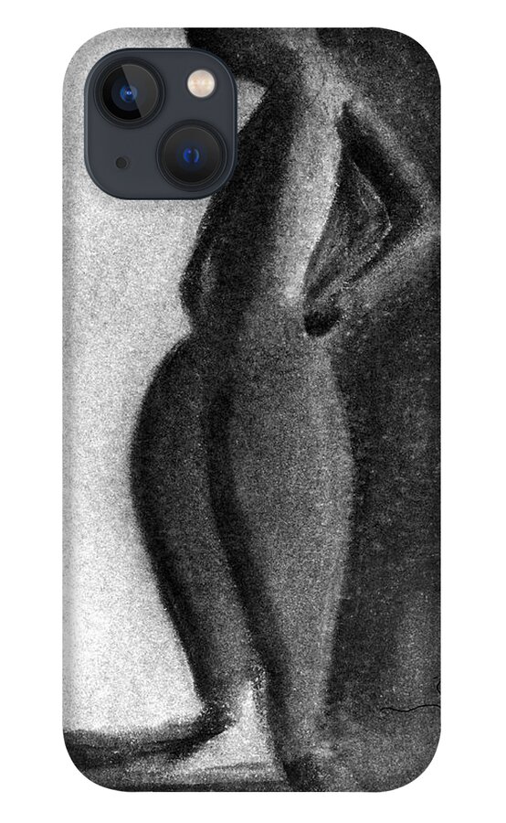 iPhone 13 Case featuring the drawing . by James Lanigan Thompson MFA