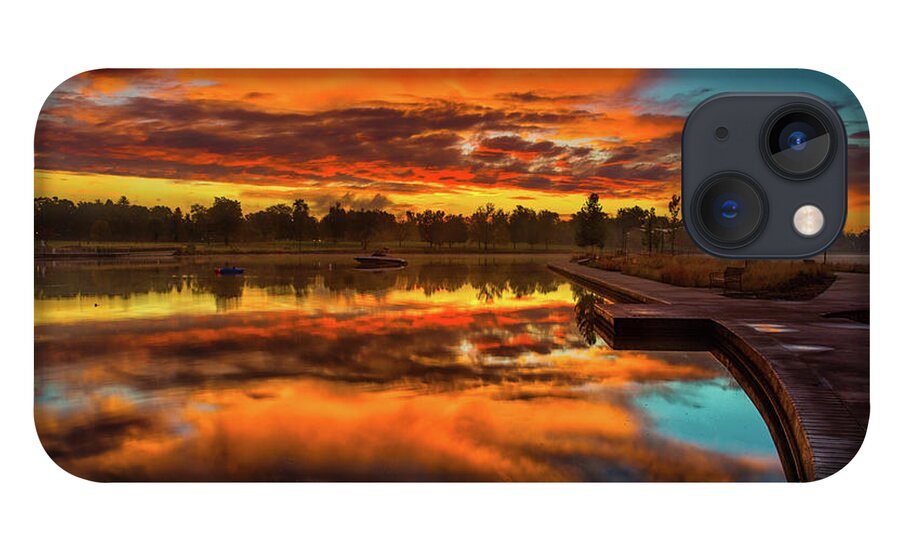 Front Range iPhone 13 Case featuring the photograph A Fall Sunrise by John De Bord