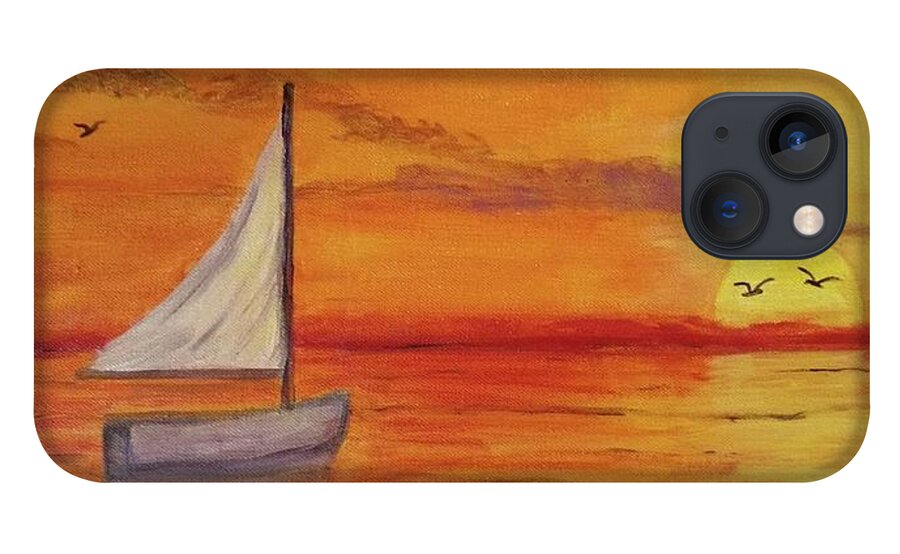Dawn iPhone 13 Case featuring the painting A New Day by Nancy Sisco