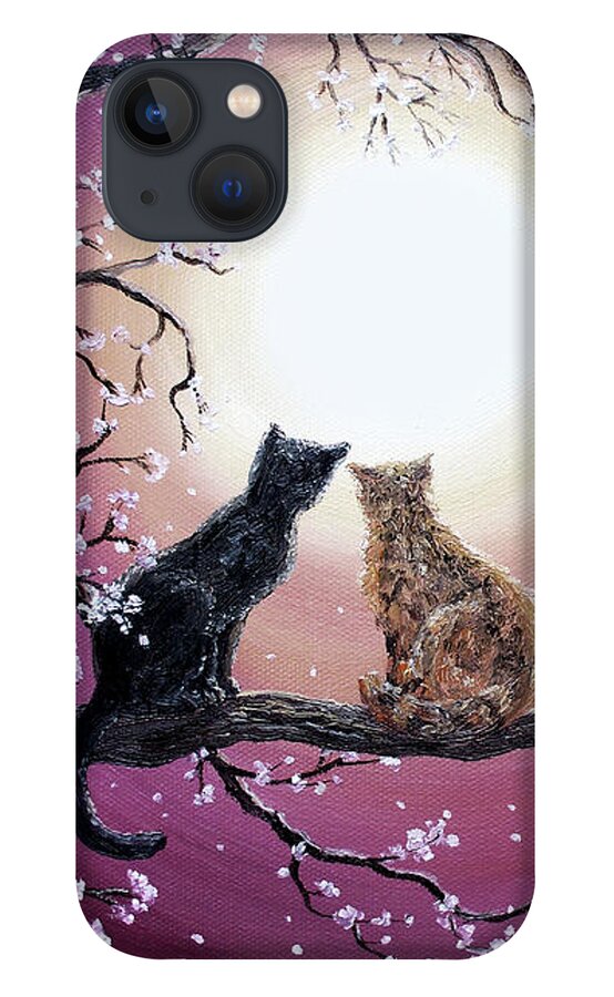 Zen iPhone 13 Case featuring the painting A Shared Moment by Laura Iverson