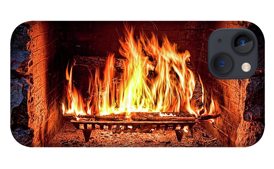 Fire iPhone 13 Case featuring the photograph A Warm Hearth by Christopher Holmes