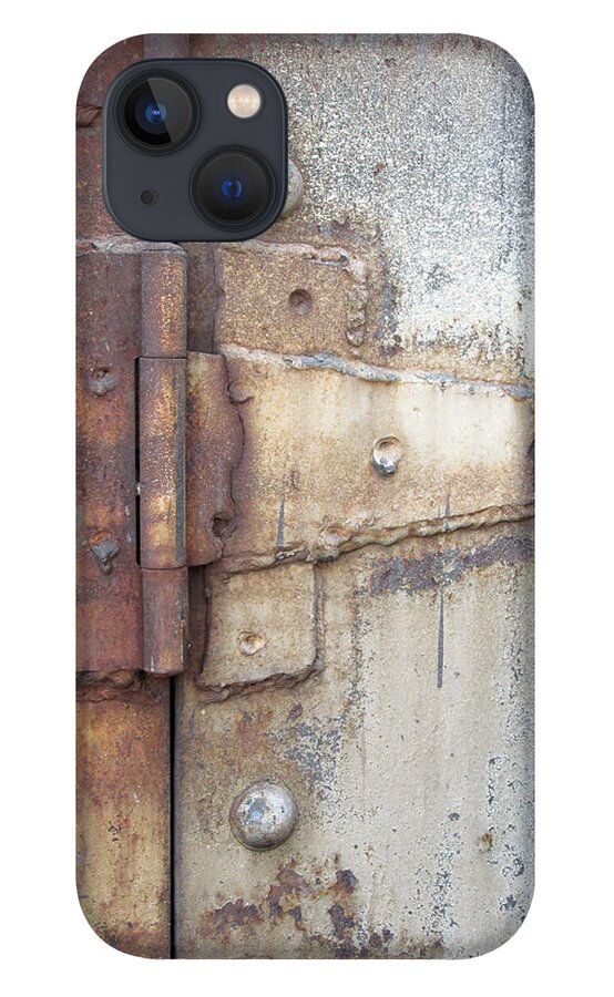 Close Up iPhone 13 Case featuring the photograph ABQ Train Depot Abstract #4 by Feather Redfox