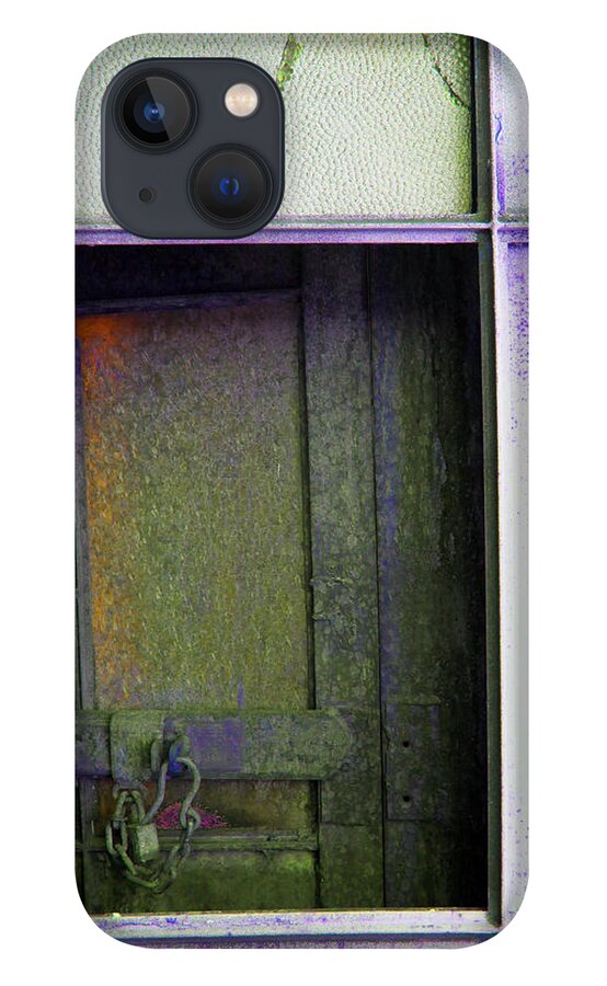Close Up iPhone 13 Case featuring the photograph ABQ Train Depot Abstract #5 by Feather Redfox