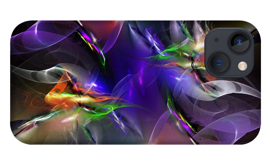 Fine Art iPhone 13 Case featuring the digital art Abstract 112211 by David Lane