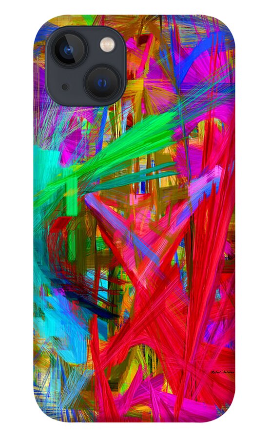 Abstract iPhone 13 Case featuring the digital art Abstract 9028 by Rafael Salazar