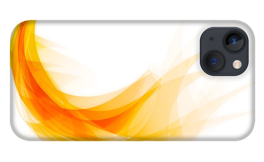 Abstract iPhone 13 Case featuring the painting Abstract feather by Setsiri Silapasuwanchai