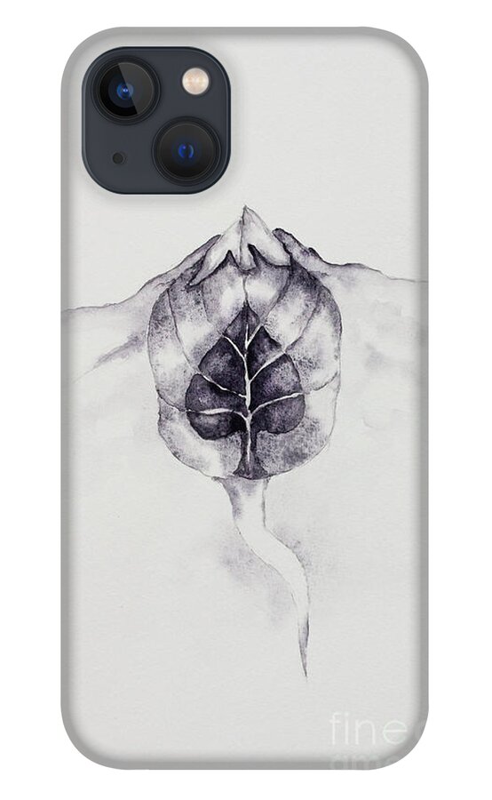 Ace Of Spades iPhone 13 Case featuring the painting Ace of Spades by Srishti Wilhelm