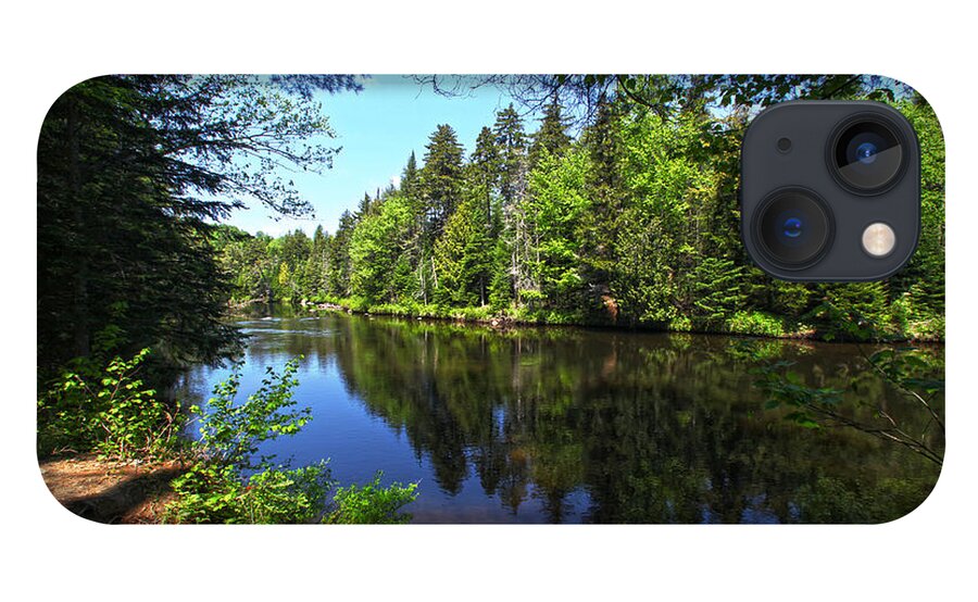 Adirondack Lake Water Pond Trees Pine iPhone 13 Case featuring the photograph Adirondack Waters by Robert Och