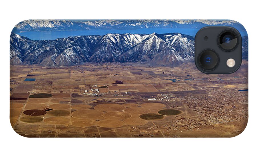  iPhone 13 Case featuring the photograph Aerial of Carson Valley by John T Humphrey