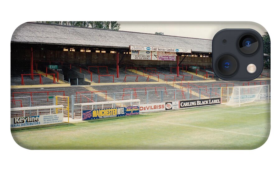 Afc Bournemouth iPhone 13 Case featuring the photograph AFC Bournemouth - Dean Court - SW Goal Terrace 1 - September 1990 by Legendary Football Grounds