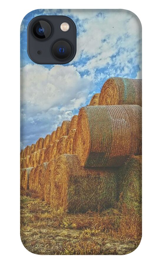 Hay iPhone 13 Case featuring the photograph Afternoon Stack by Amanda Smith